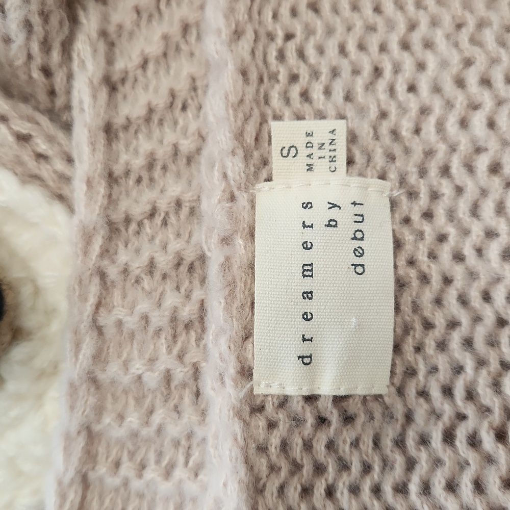 Dreamers By Debut 3D Bear Cardigan Sweater Size S - Picture 7 of 16